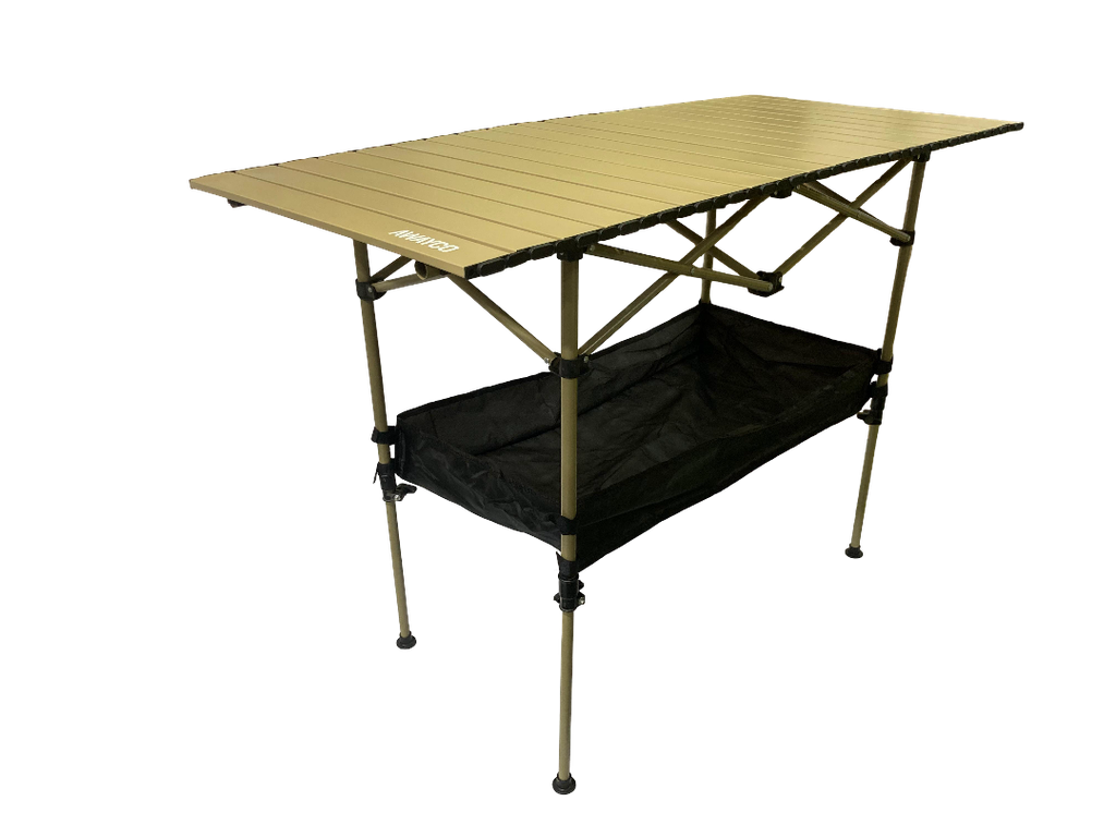 Mesa Plegable Awayco Enrollable  Calidad Superior Beige