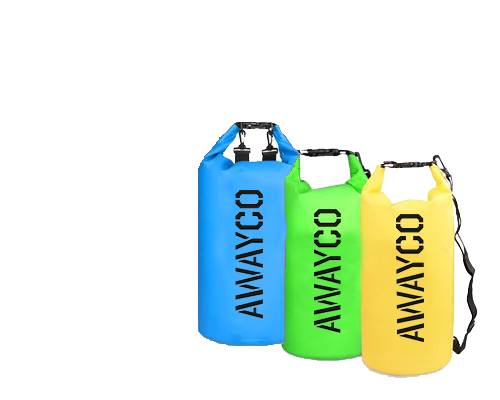 Bolsa Bolso Estanco A Prueba De Agua Impermeable Awayco 30l Celeste