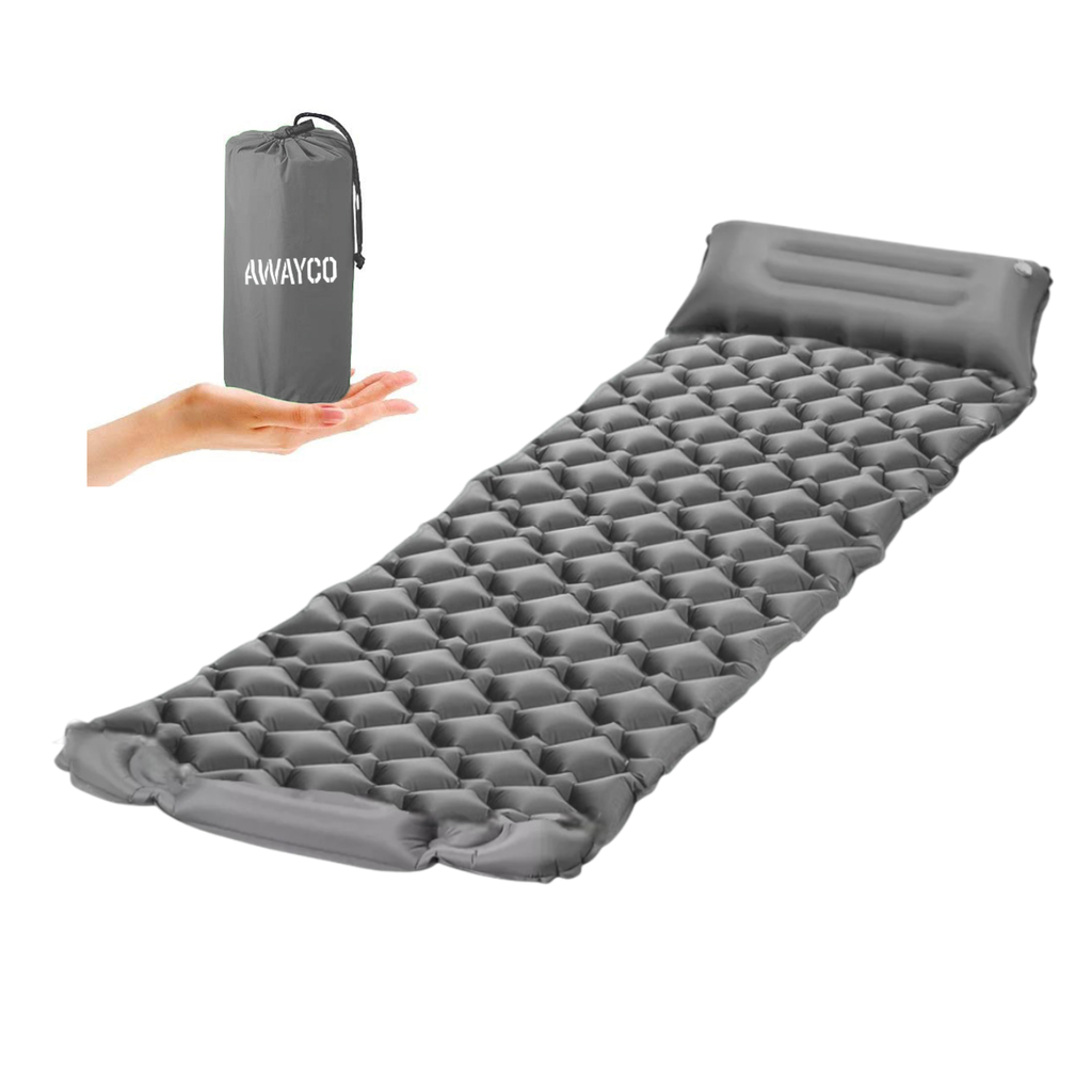 Colchoneta Inflable Awayco Camping Almohada Ultra Liviana 