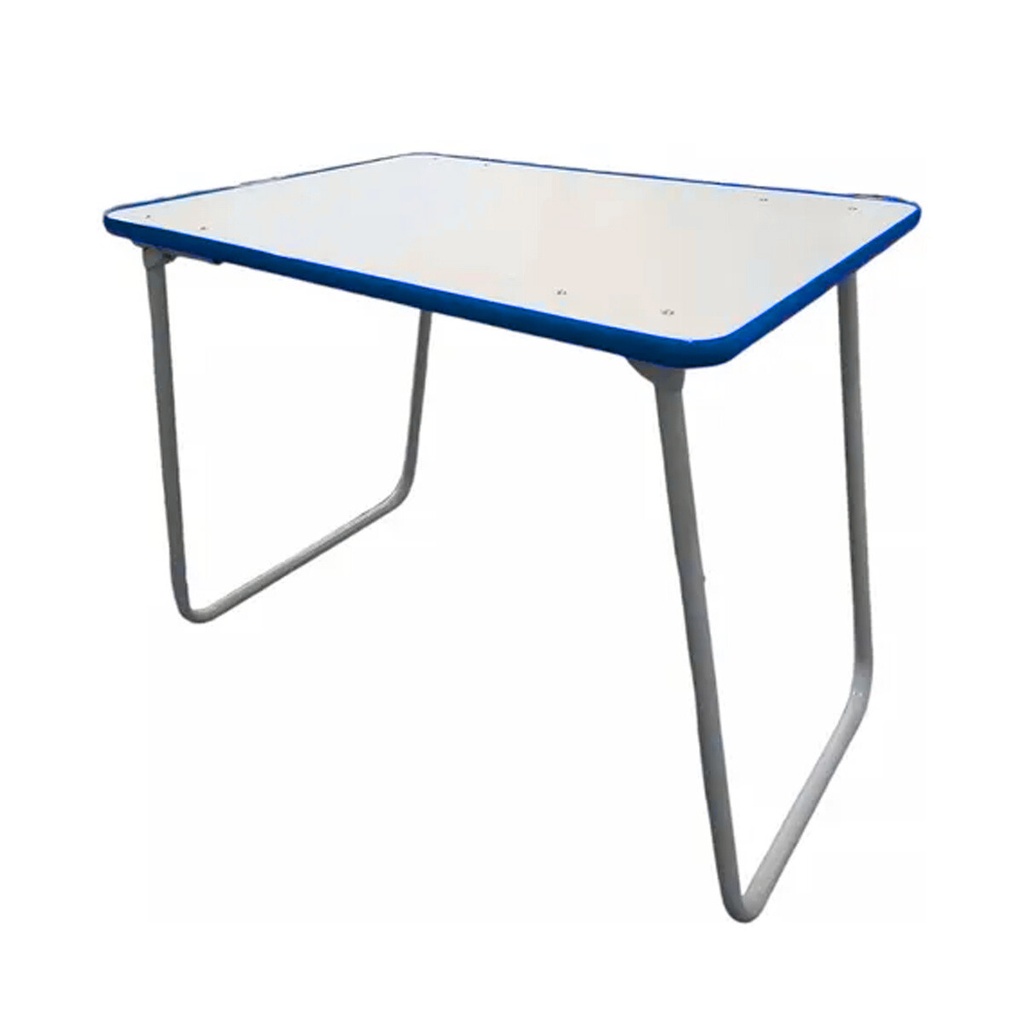 Mesa Mesita Plegable 68 X 45 Aluminio Camping Azul