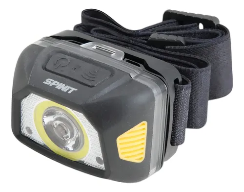 Linterna Minero De Cabeza Frontal Spinit HL600RD Con Sensor Recargable 