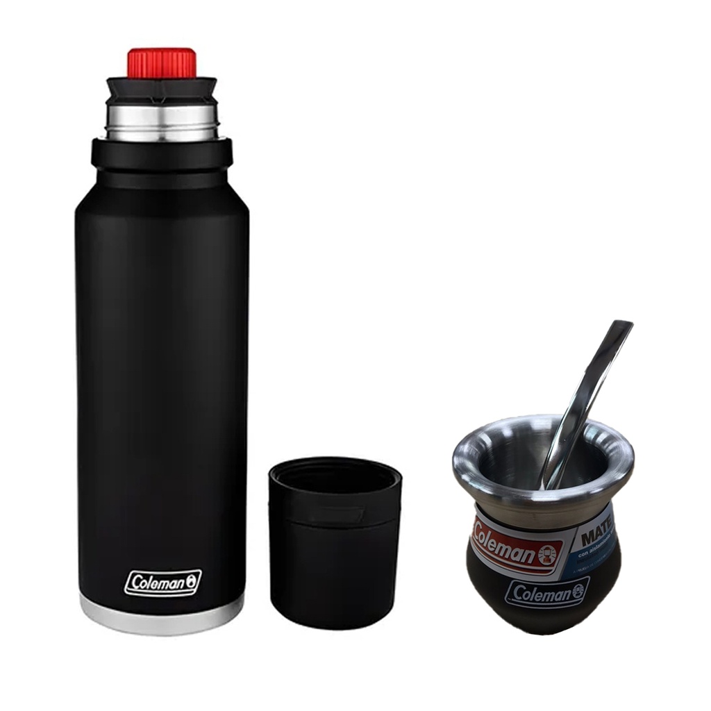 Combo Termo 700ml Mate Y Bombilla Coleman 