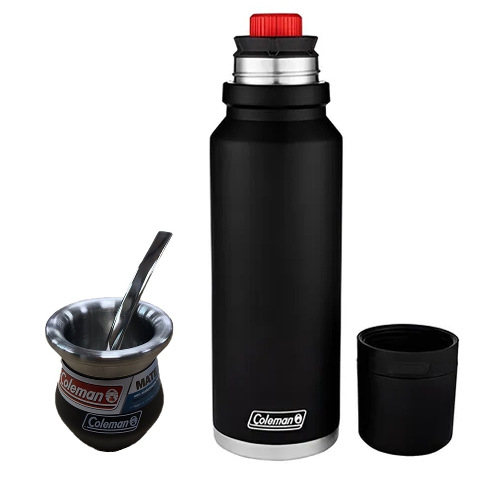 Combo Termo 1.2 Lt Mate Y Bombilla Coleman
