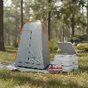 Carpa Baño Awayco Box Vestidor Cambiador Con Inodoro Químico Torque Marine 10l + Liquido Faba