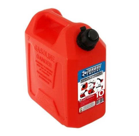Bidon Combustible Torque Marine Rojo 10L