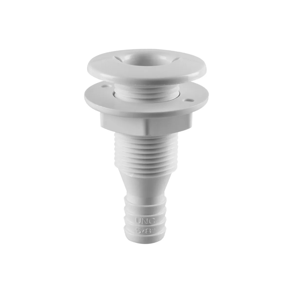 Toma Pasacasco Plástico Blanco Para Manguera De 19mm (5/8)