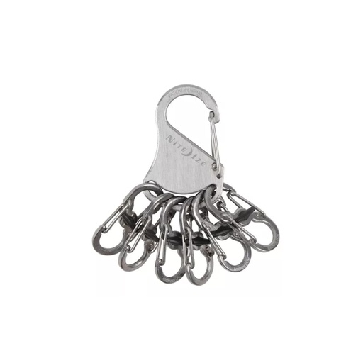 [KIE-2905560190000 KLK-11-R3] Llavero Mosquetón Nite Ize Para 6 Llaves Acero 