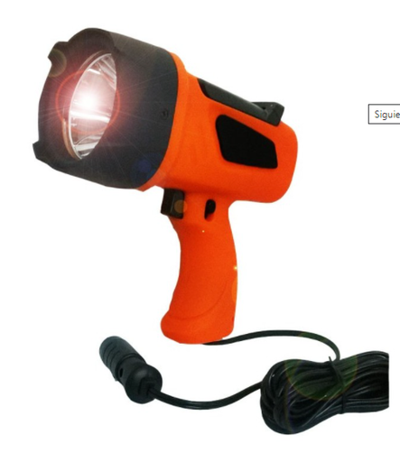 [AGDT-HF-002H NARANJA] Linterna Cree Led 3w Faro Cazador 12v Alta Iluminación