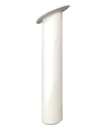 [HERR-136] Posacaña Posa Caña Portacaña De Embutir De Boca Mediana En Plastico Blanco