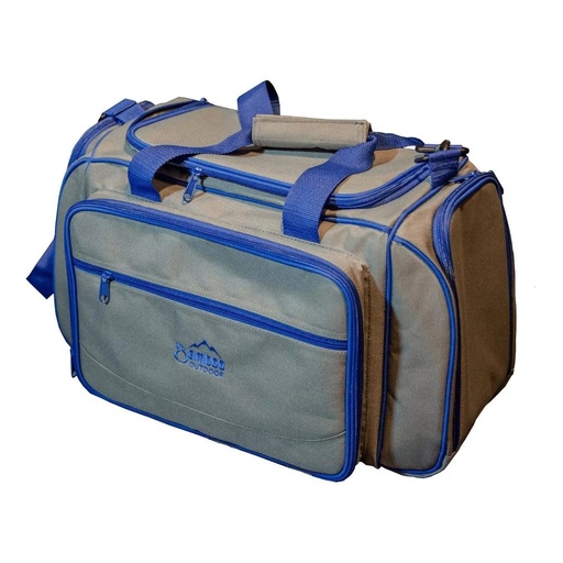 [BW-26704] Bolso Termico Picnic 4 Personas Camping Vaso Plato Cubiertos