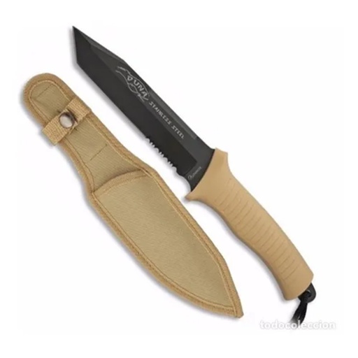[AB-134016] Cuchillo Albainox Combat Coyote Duna 15cm