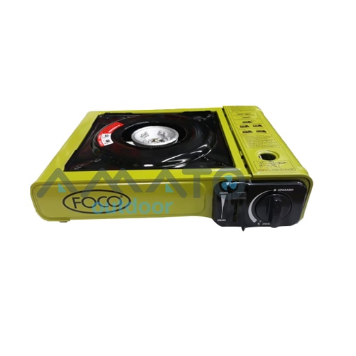 [JAR-22667/1 Verde] Anafe Dual Foco 1 Hornalla A Cartucho Encendido C/funda