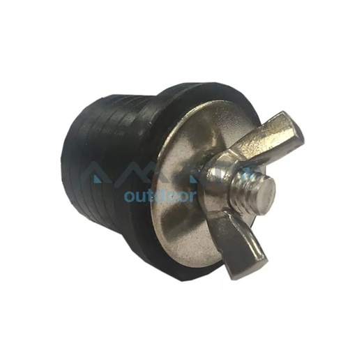 [MAZ-M030] Tapón De Achique De Goma Con Mariposa 32mm Acero Inoxidable