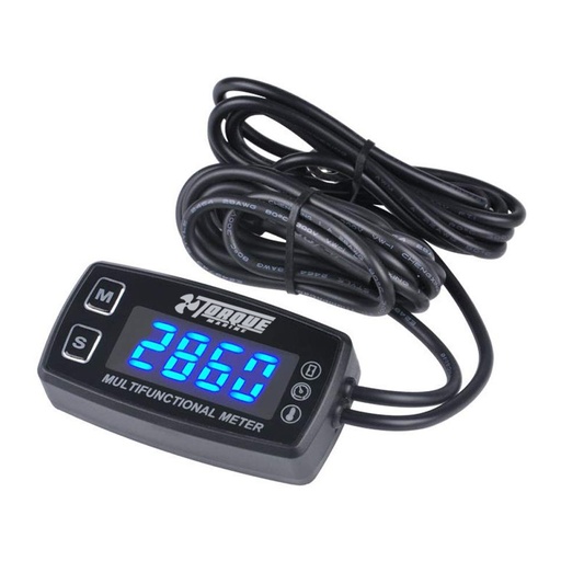 [TM-RL-HM035LT] Tacometro Rpm Cuenta Horas - Temp 12V Torque Marine