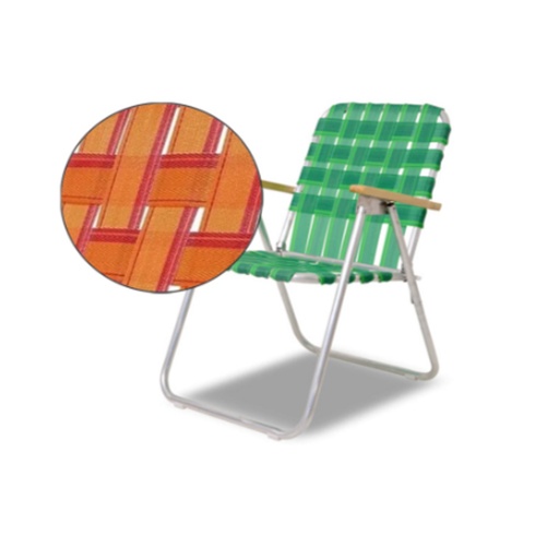 [SOL-2055 NaranjaRojo] Reposera Silla Sillon Aluminio Solcito Caño 7/8 Reforzado 2055