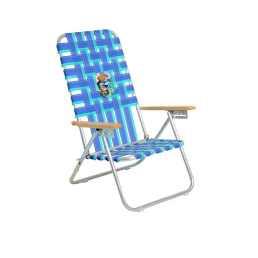 [SOL-1065 AzulCeleste] Reposera Silla 5 posiciones Azul/Celeste 1065