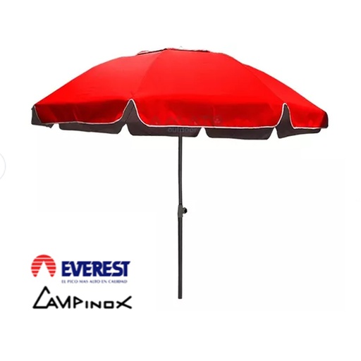 [CAM-95R] Sombrilla Campinox Everest Aluminio Reforzada 2.20 Mts