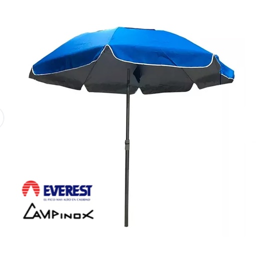 [CAM-93A] Sombrilla Campinox Everest Aluminio Reforzada 1.80 Mts Recli