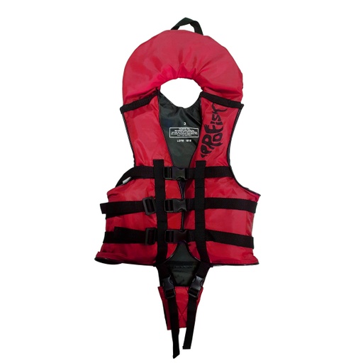 [KIE-1010130109903 Rojo] Chaleco Salvavidas Aquafloat Niño Pro Fish Cuello Y Chiripa Talle 03 Rojo