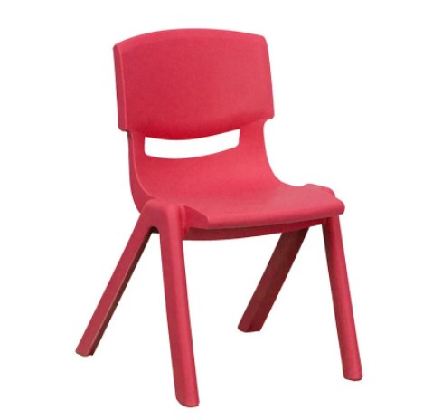 [AGDT-SR10-Roja] Sillita Plástica Apilable Silla Niños