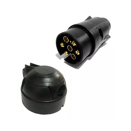 [AGDT-SDP62M-SDP62H] Conector Plastico Trailer Acoplado 7 Contactos Macho Hembra