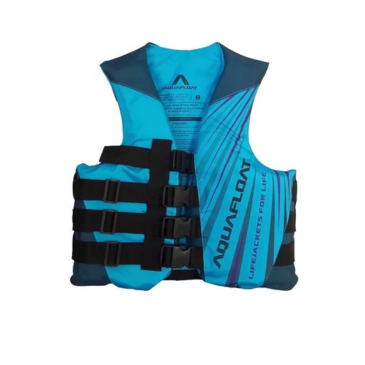 [KIE-1010120305112] Chaleco Salvavidas Aquafloat Ski Moto De Agua 4 Cinturones Talle 12
