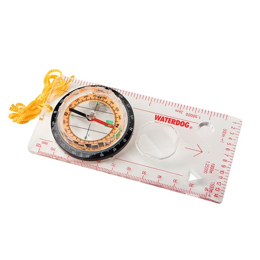 [WALD-DC45-5C] Brujula Cartografica Mapas Waterdog Con Lupa Y Regla Dc45-5c