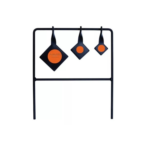 [AB-120301] Blanco De Tiro Metálico Krico Tripletarget Aire Comprimido
