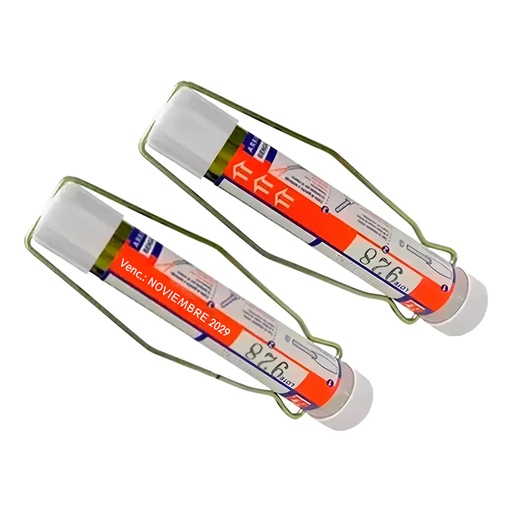 [KIE-1502530250000x2] Par de Bengalas De Mano Nauticas Reglamentarias Venc. 4 Años