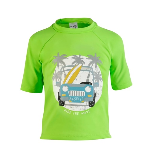 [KIDD-RFJEEP-V5] ROFFT REMERA KIDS FILTRO UV Jeep Verde T5