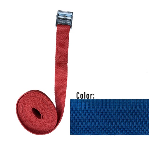 [SU-SF25-3-AZUL] Zuncho 25mm Cinta Tensor Para Amarre De Kayak Windsurf Sup