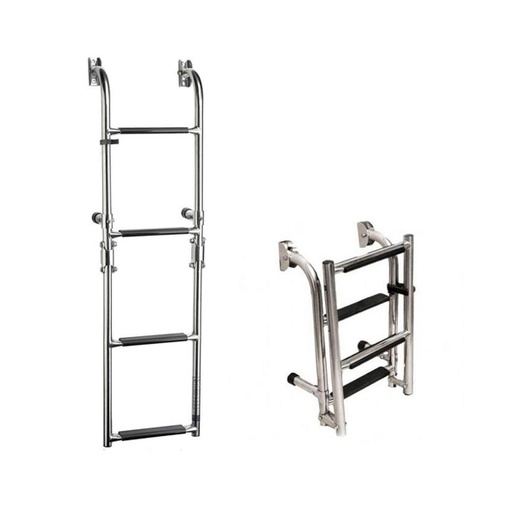 [TM-SF32194-2S] Escalera Nautica Rebatible Acero Inoxidable 4 Escalones