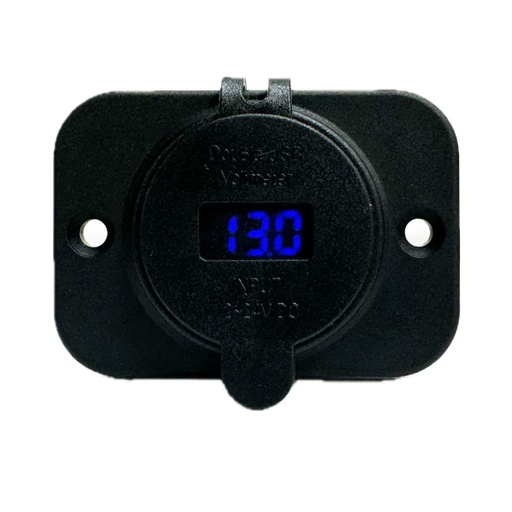 [TM-SF50797-1B] Toma Usb Doble 12v Con Voltimetro Motorhome Rv Lancha
