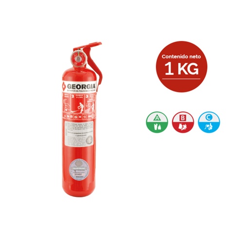 [GEO-101012] Matafuegos polvo quimico ABC 1KG modelo 3"