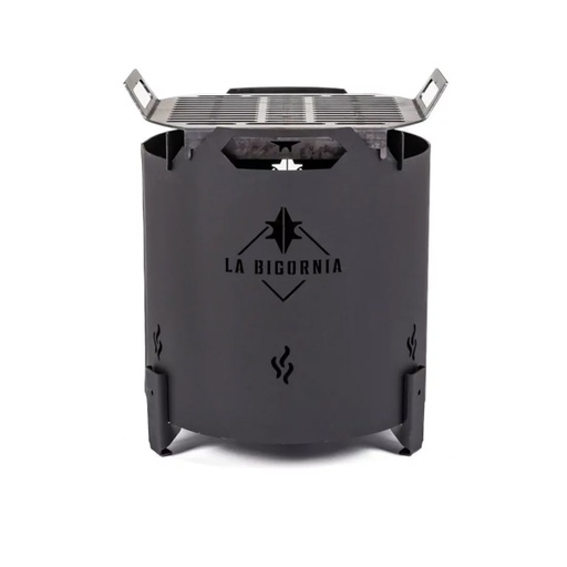 [LB0003-80] Fogonero Asador Parrilla Redondo Tambor Camping