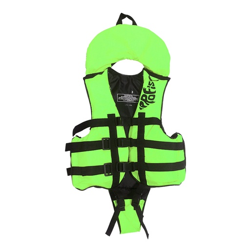 [KIE-1010130109901 VerdeClaro] Chaleco Salvavidas Aquafloat Niño Pro Fish Cuello Y Chiripa Talle 01 Verde Claro