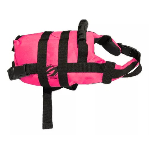 [ACU-PerroRosaMCorto] Chaleco Salvavidas Para Perros Acuasport Talle M Corto Rosa