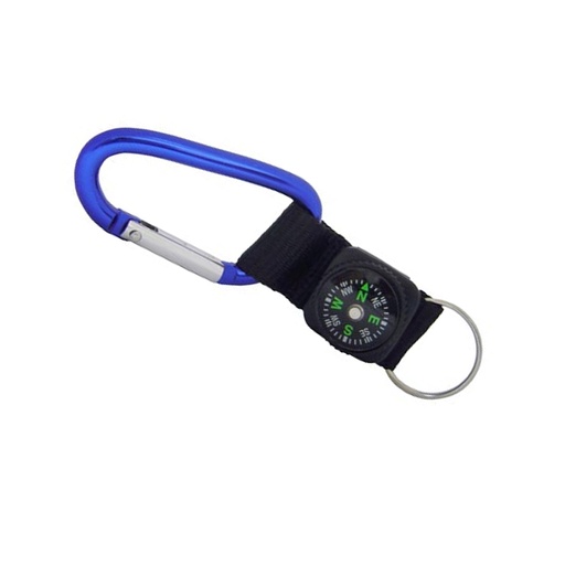 [SOUR-C9925] Mosquetón De Aluminio Con Brujula Llavero Camping 