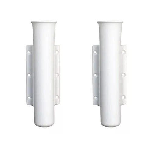 [KIE-1069917260000X2] Posacaña Posa Caña Portacaña Plastico Blanco Lateral Para Exterior Lancha X2