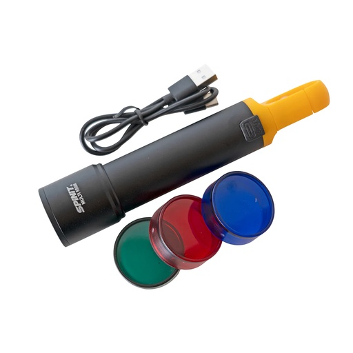 [AB-185062] Linterna Spinit Multifunción 550r Recargable USB Filtros RGB