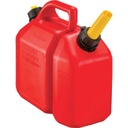 BIDON PLASTICO C/SURTIDOR 6L + 2,25L COMBO NAFTA/ACEITE ROJO CANADA