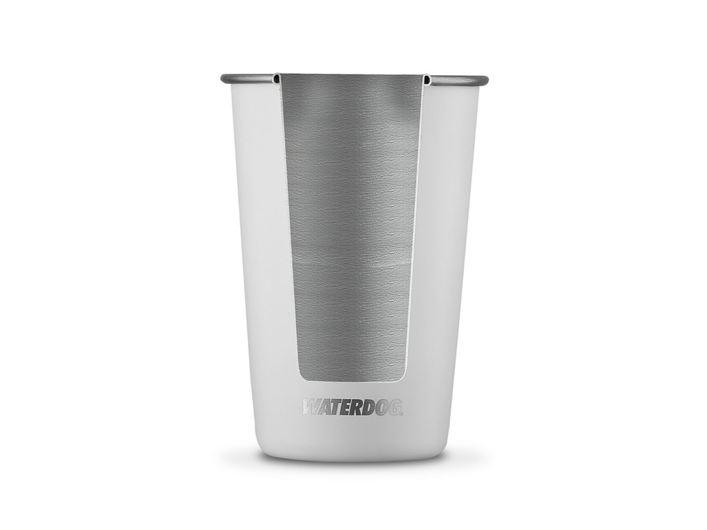 VASO PARED SIMPLE 0,5 L WATERDOG BLANCO