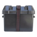 CAJA PORTA BATERIA HASTA 70 AMP PLASTICA NEGRO C/STRAP TW