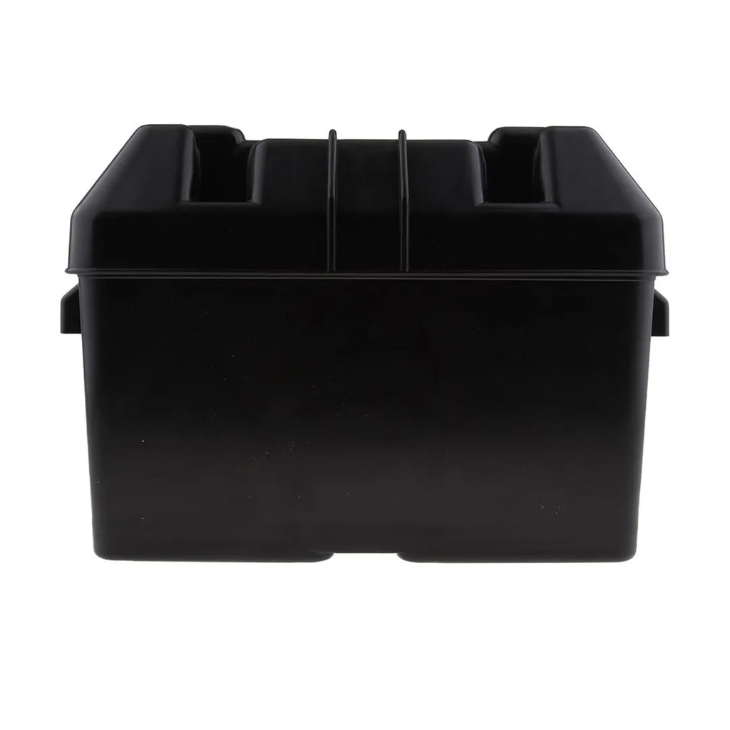 CAJA PORTA BATERIA HASTA 70 AMP PLASTICA NEGRO C/STRAP TW
