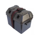 CAJA PORTA BATERIA HASTA 70 AMP PLASTICA NEGRO C/STRAP TW