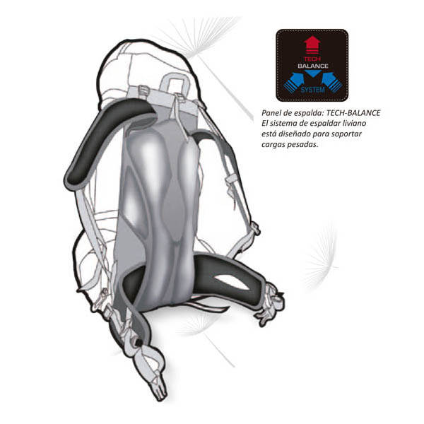 MOCHILA DOITE ANNAPURNA 50LTS. VIOLETA