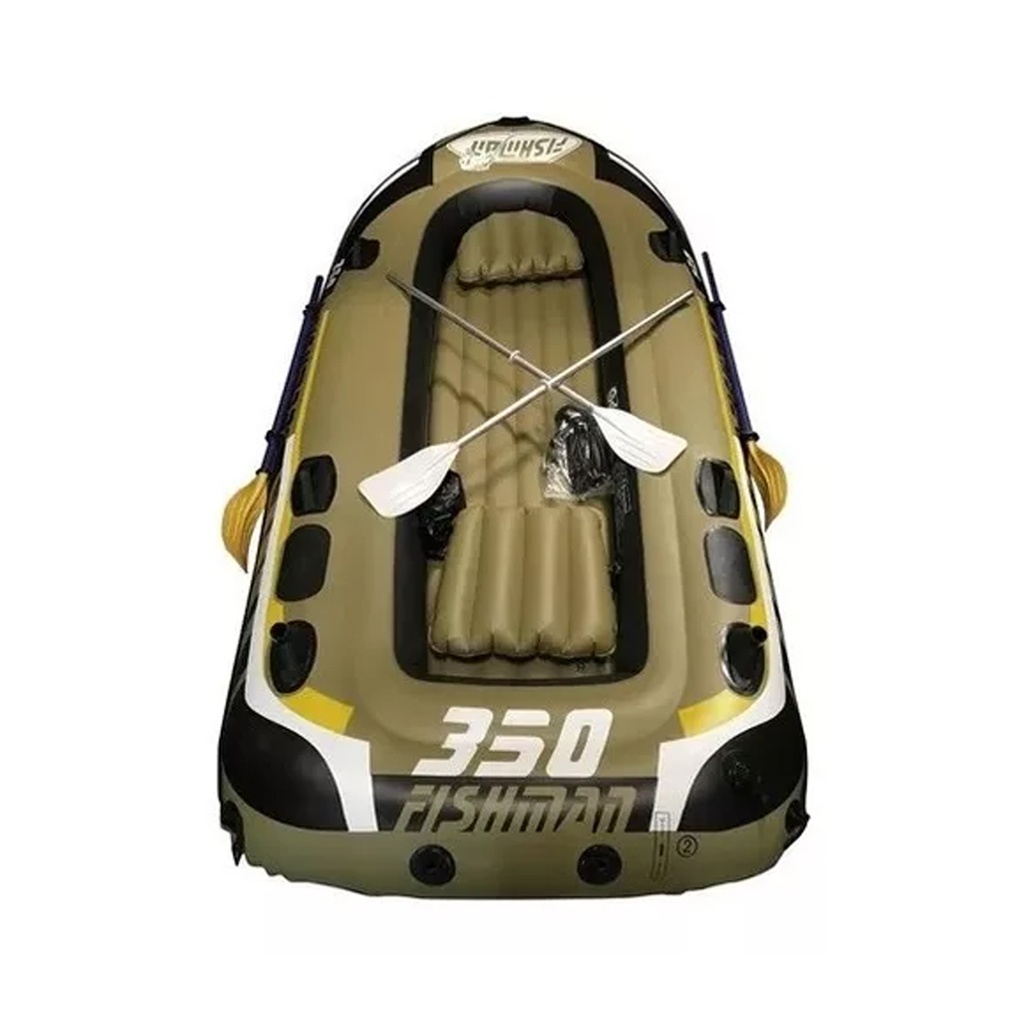Bote Inflable Fishman 350 C/remos + Inflador 3.05m