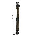 Pulsera Supervivencia Paracord Brújula Camping 5en1