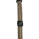 Pulsera Supervivencia Paracord Brújula Camping 5en1