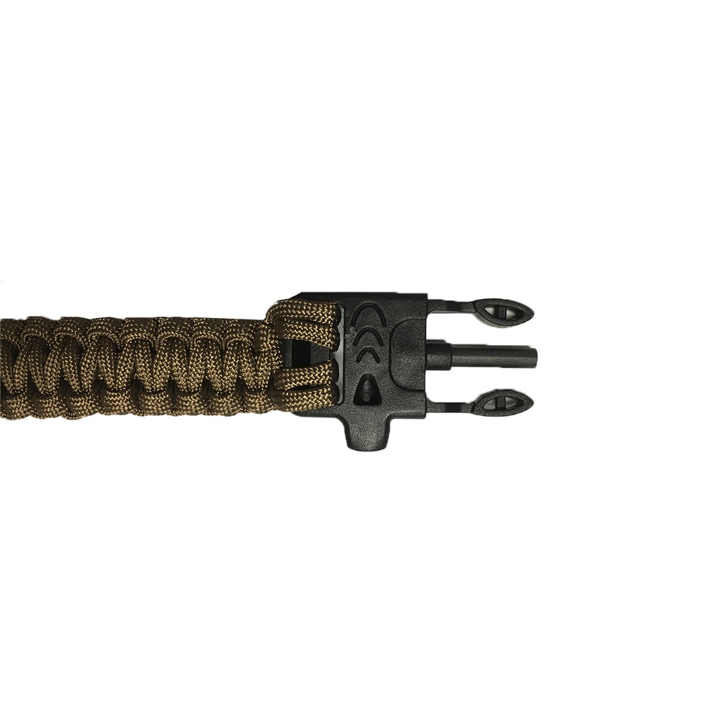 Pulsera Supervivencia Paracord Brújula Camping 5en1